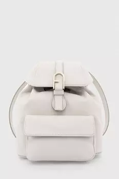 Кожаный рюкзак Flow Furla, белый