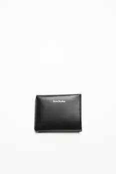 Кожаный тройной кошелек Acne Studios, черный