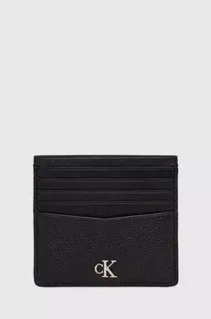 Кожаный визитница Calvin Klein Jeans, черный
