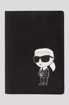 Кожаный визитница Karl Lagerfeld, черный