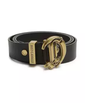 Кожаный женский ремень Just Cavalli, черный