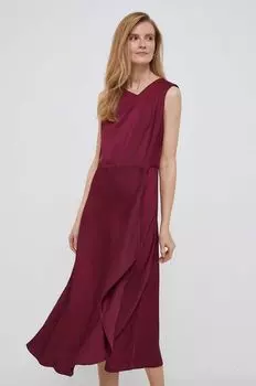 Красивое платье DKNY, бордовый