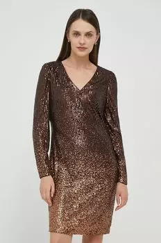 Красивое платье DKNY, коричневый
