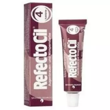 Краска для ресниц и бровей, хна для бровей и ресниц 4 Каштан, 15 мл Refectocil