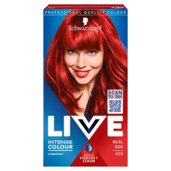 Краска для волос 035 настоящий красный, 1 упаковка. Live Intense colour, цвет 035 real red