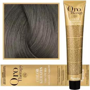 Краска для волос, 100 мл Fanola, Oro Therapy, Color Keratin Oro Puro, 8.1