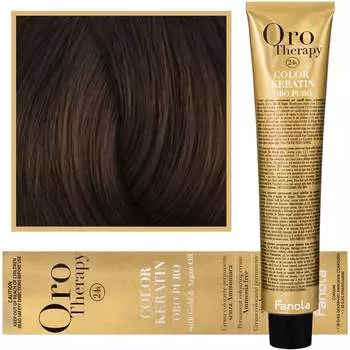 Краска для волос, 100 мл Fanola, Oro Therapy, Color Keratin Oro Puro, 6.13
