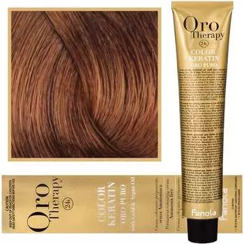 Краска для волос, 100 мл Fanola, Oro Therapy, Color Keratin Oro Puro, 8.34