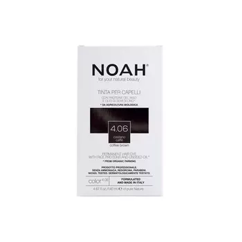 Краска для волос № 4.06 Кофейно-коричневый 140мл, Noah