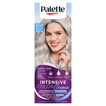 Краска для волос 9.5-21 яркий серебристый блондин, 1 упаковка. Palette Intensive color creme, цвет 9.5-21 wietlisty srebrny blond