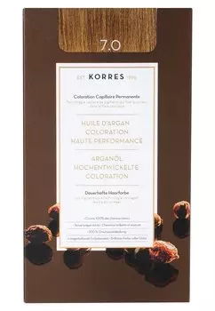 Краска для волос Argan Oil Advanced Colorant KORRES, цвет 7.0 blonde