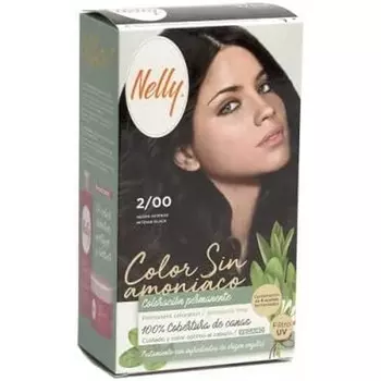 Краска для волос без аммиака 2/00 Deep Black, Nelly
