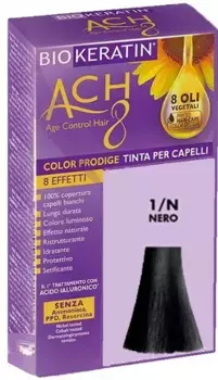 Краска для волос Biokeratin Ach8 1/N Черная