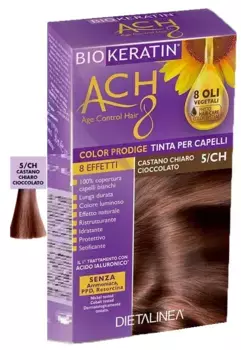 Краска для волос Biokeratin Ach8 5/Ch Светло-коричневый шоколад
