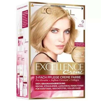 Краска для волос Excellence Creme 9 Светло-русый, L'Oreal