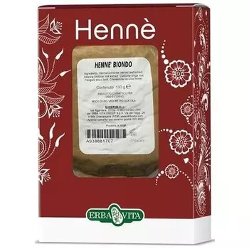 Краска для волос Henn Блондинка 100г Erba Vita