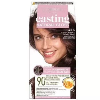 Краска для волос L'OREAL Casting Natural Gloss 323 Шоколадно-коричневый L'Oral