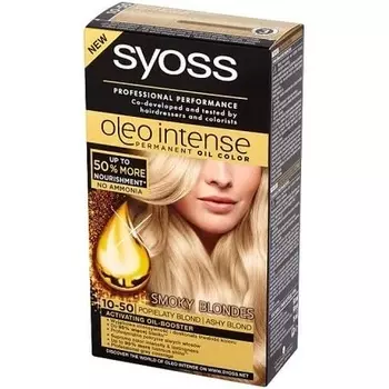 Краска для волос Oleo Intense 10.50 Пепельный блондин 115мл, Syoss