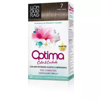 Краска для волос Optima coloracin permanente Llongueras, цвет 7 rubio medio, 1 шт.