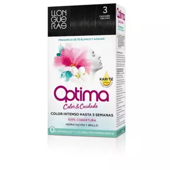 Краска для волос Optima coloracin permanente Llongueras, цвет 3-dark brown, 1 шт.