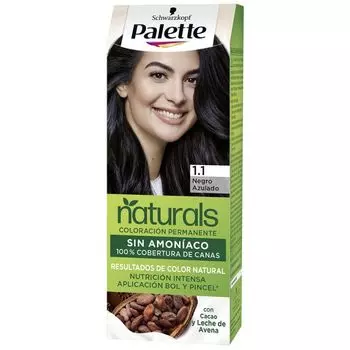 Краска для волос Palette Naturals Coloracin Permanente Sin Amoniaco Palette, 1.1 Negro Azulado