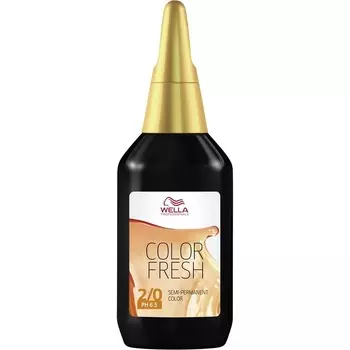 Краска для волос Wella Color Fresh, Nr. 2/0 Schwarz / 75 ml