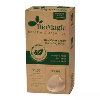 КРАСКА ДЛЯ ВОЛОС ОЧЕНЬ СВЕТЛЫЙ ПЛАТИНОВЫЙ БЛОНД (11.00) 250 г - BIOMAGIC, Biomeda