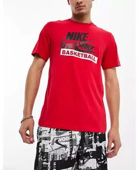 Красная футболка с логотипом Nike Basketball