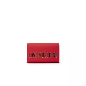Красная полиэтиленовая сумка LOVE MOSCHINO