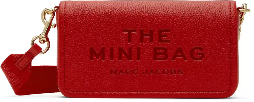Красная сумка «The Leather Mini» Marc Jacobs