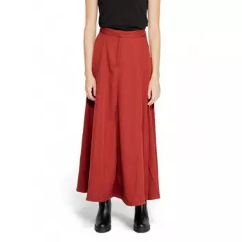 Красная юбка из полиэстера Vero Moda