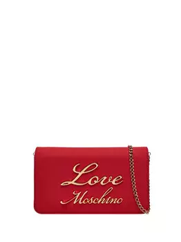 Красная женская сумка через плечо Moschino