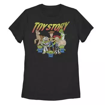 Красно-желтая футболка для детей с логотипом Disney's Pixar Toy Story Group Shot Licensed Character
