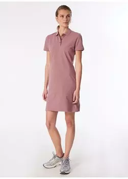 Красное женское платье с обычным узором 9290020609_CS0378 CSC POLO DRESS Columbia