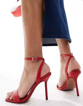 Красные босоножки на минимальном каблуке ASOS DESIGN Nali