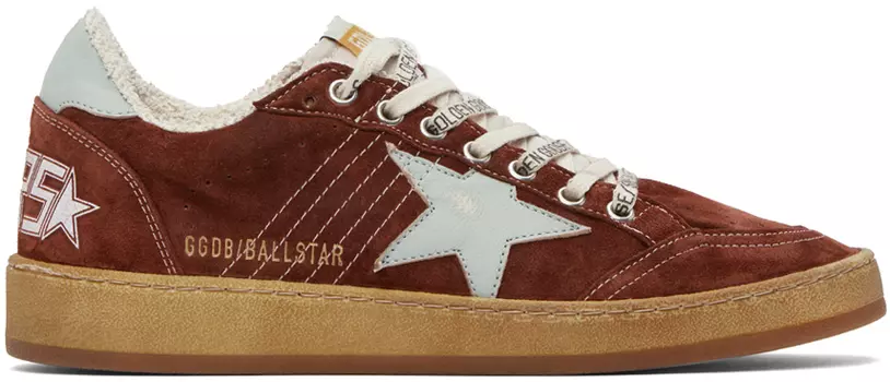 Красные кроссовки Ball Star Golden Goose