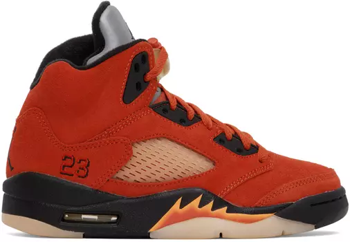 Красные кроссовки Jordan 5 Retro Dunk on Mars Nike Jordan