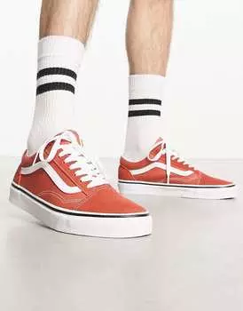 Красные кроссовки Vans Old Skool