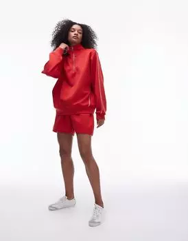 Красные шорты Topshop