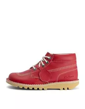 Красные веганские ботильоны Kickers Hi