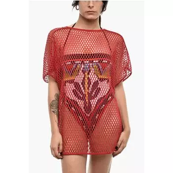 Красный хлопковый купальник Dsquared2, Red