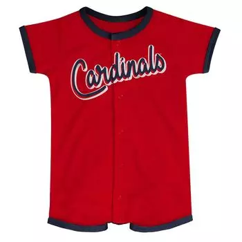 Комбинезон с полосками Power Hitter St. Louis Cardinals Outerstuff, красный