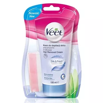 Крем для депиляции для чувствительной кожи 135мл, Veet