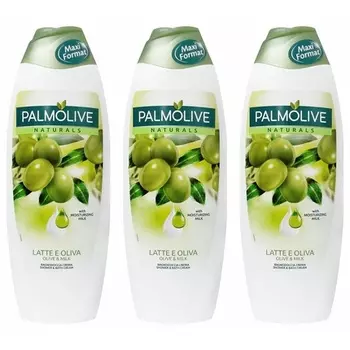 Крем для душа и ванны Palmolive Milk & Olive 650 мл — 3 шт.