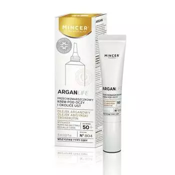 Крем для глаз и губ №804, 15 мл Mincer Pharma, ArganLife 50+