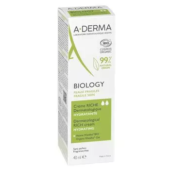 Крем для лица Biology Crema Rica A-Derma, 40 ml