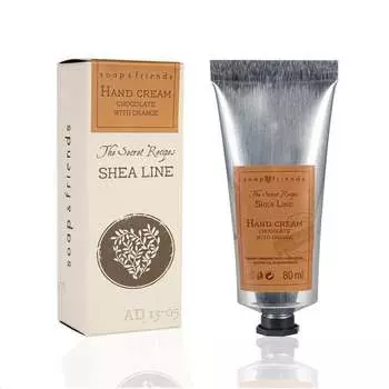 Крем для рук Shea Line Шоколад с апельсином, 80 мл Soap&Friends