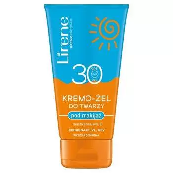 Крем-гель Lirene Sunscreen для лица под макияж SPF 30 50мл