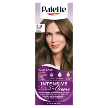 Крем-краска для волос 6-0 (n5) тёмно-русый, 1 упаковка. Palette Intensive color creme, цвет 6-0 ciemny blond