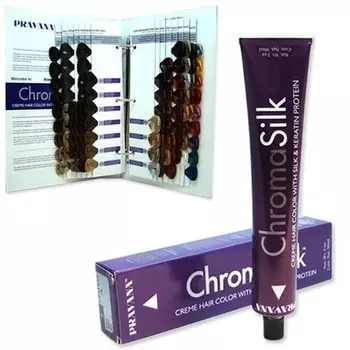 Крем-краска для волос Pravana Chromasilk с протеинами шелка и кератина 7.51 Красное дерево Пепельный блондин, Plush Hair